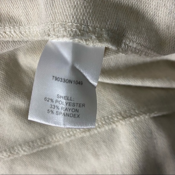 Tart Collections Size XS Jacket Open Front Oatmeal Zipper Pockets Poplin - Picture 6 of 10